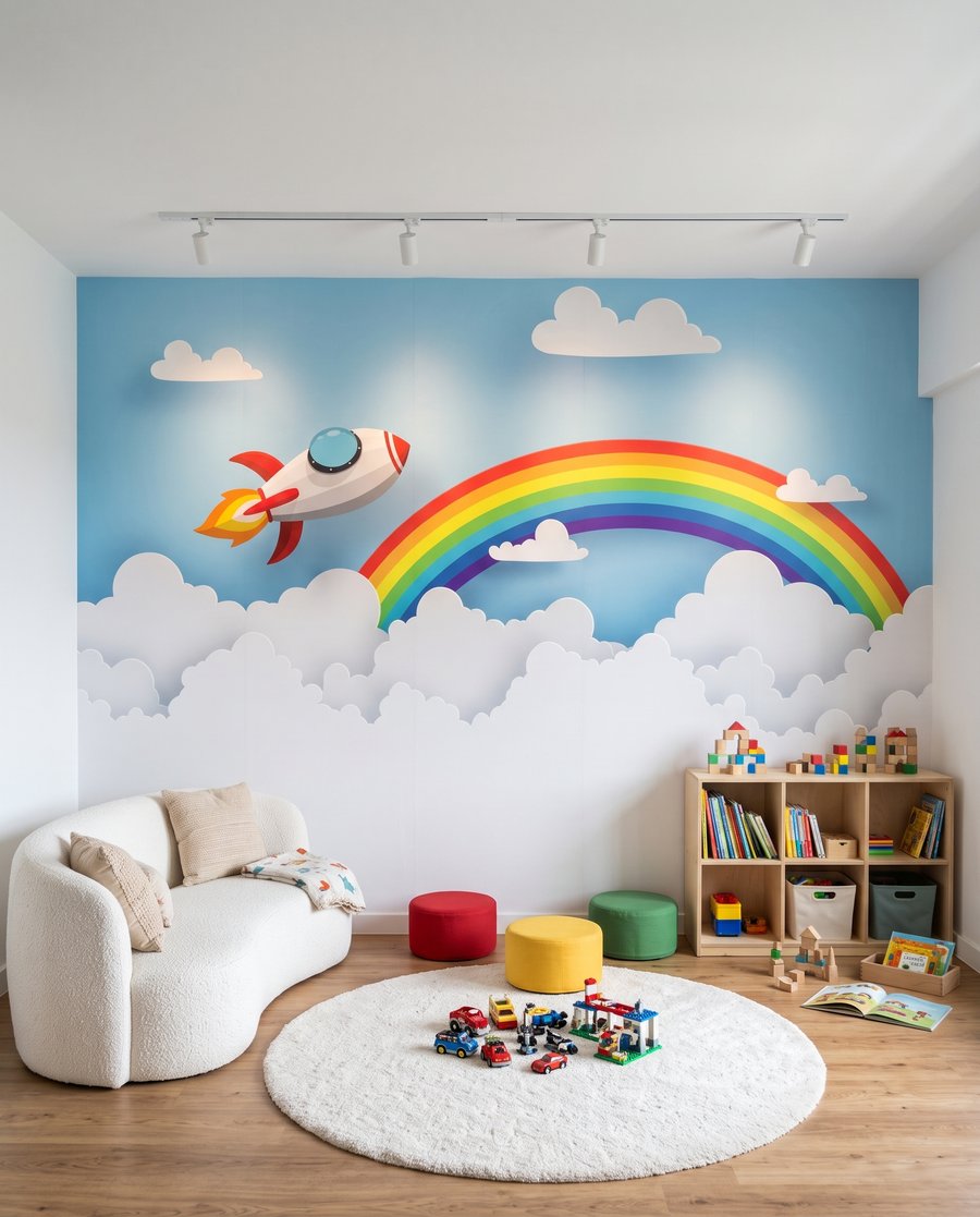 Rainbow Rocket in an interior