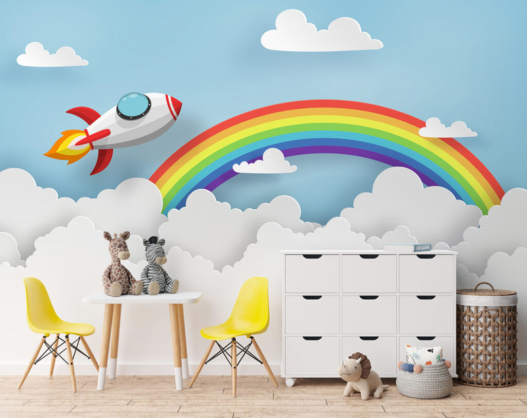 Rainbow Rocket in an interior