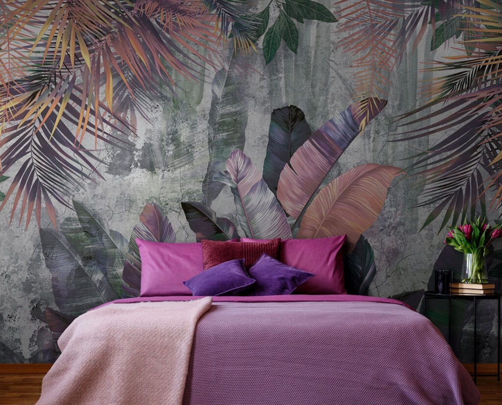 Purple tropical leaves — interior 2