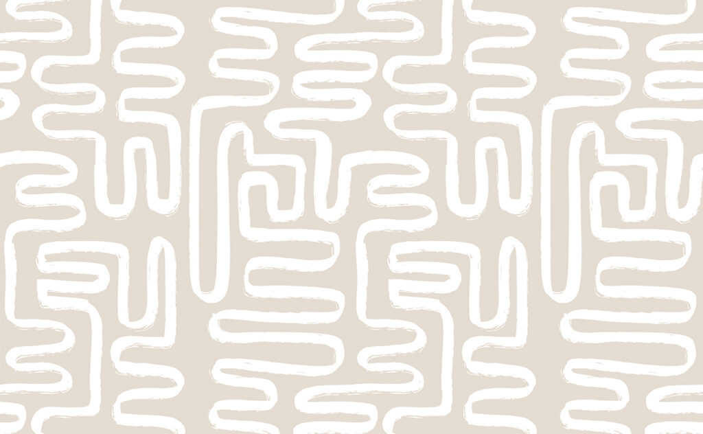 White maze lines — full design