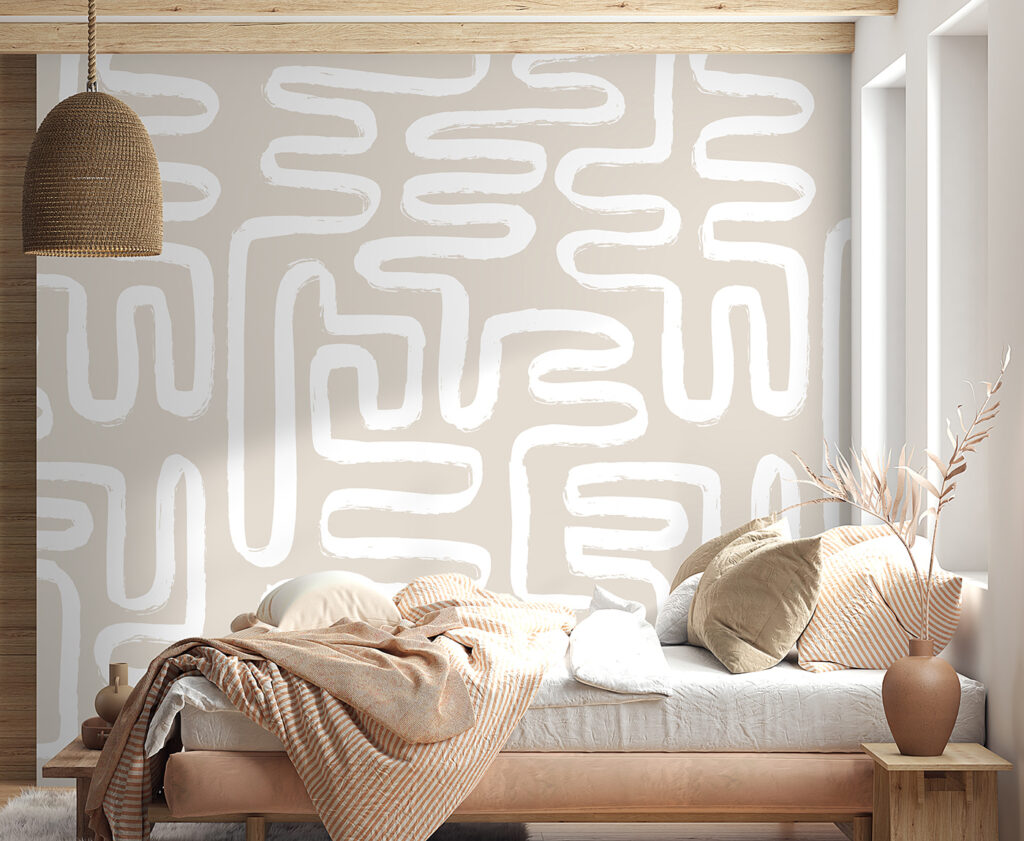 White maze lines — interior 2