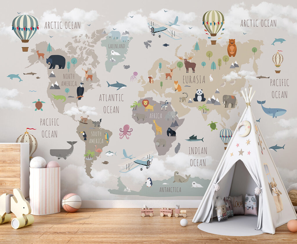 Around Our World in an interior