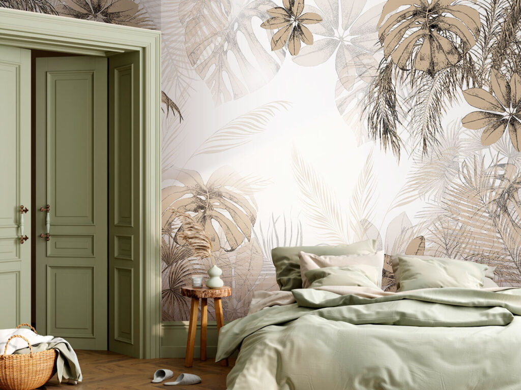 Tropical leaves, open centre — interior 2