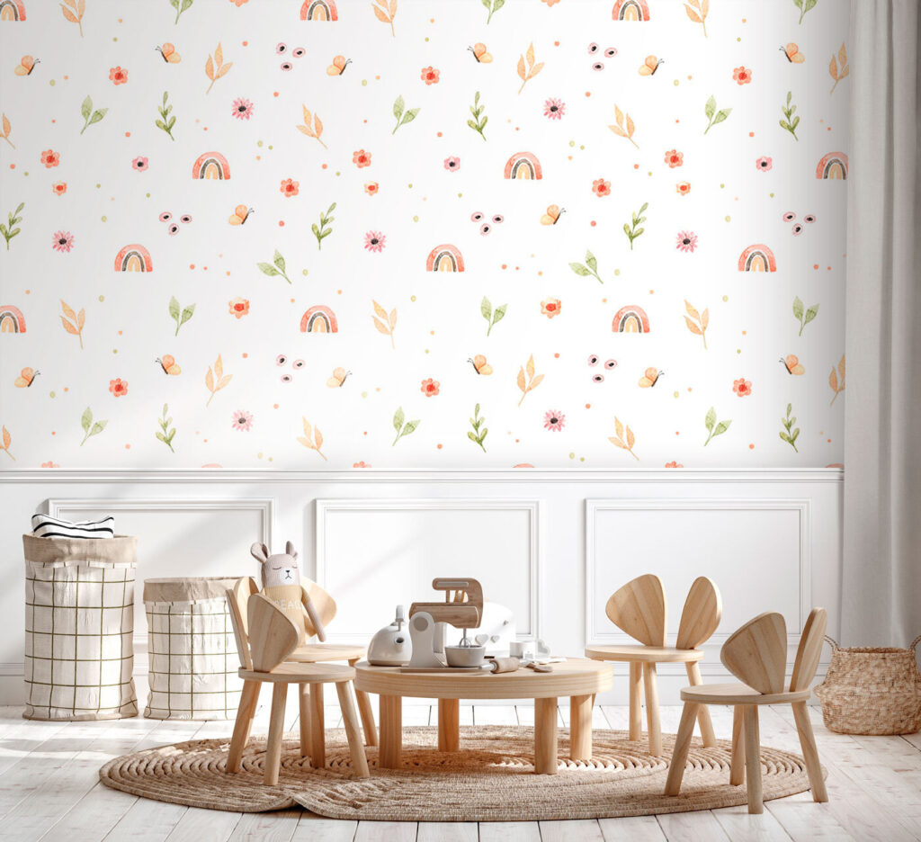 Rainbow Meadow Confetti in an interior