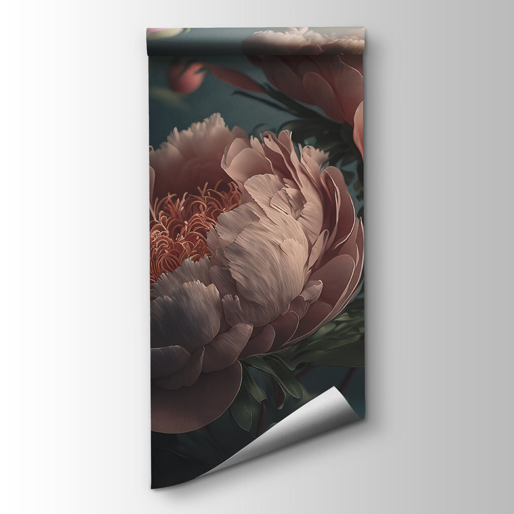 Old pink peonies — product view