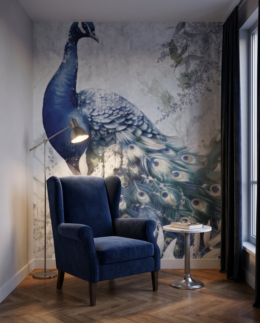 Peacock in the Garden — interior 3