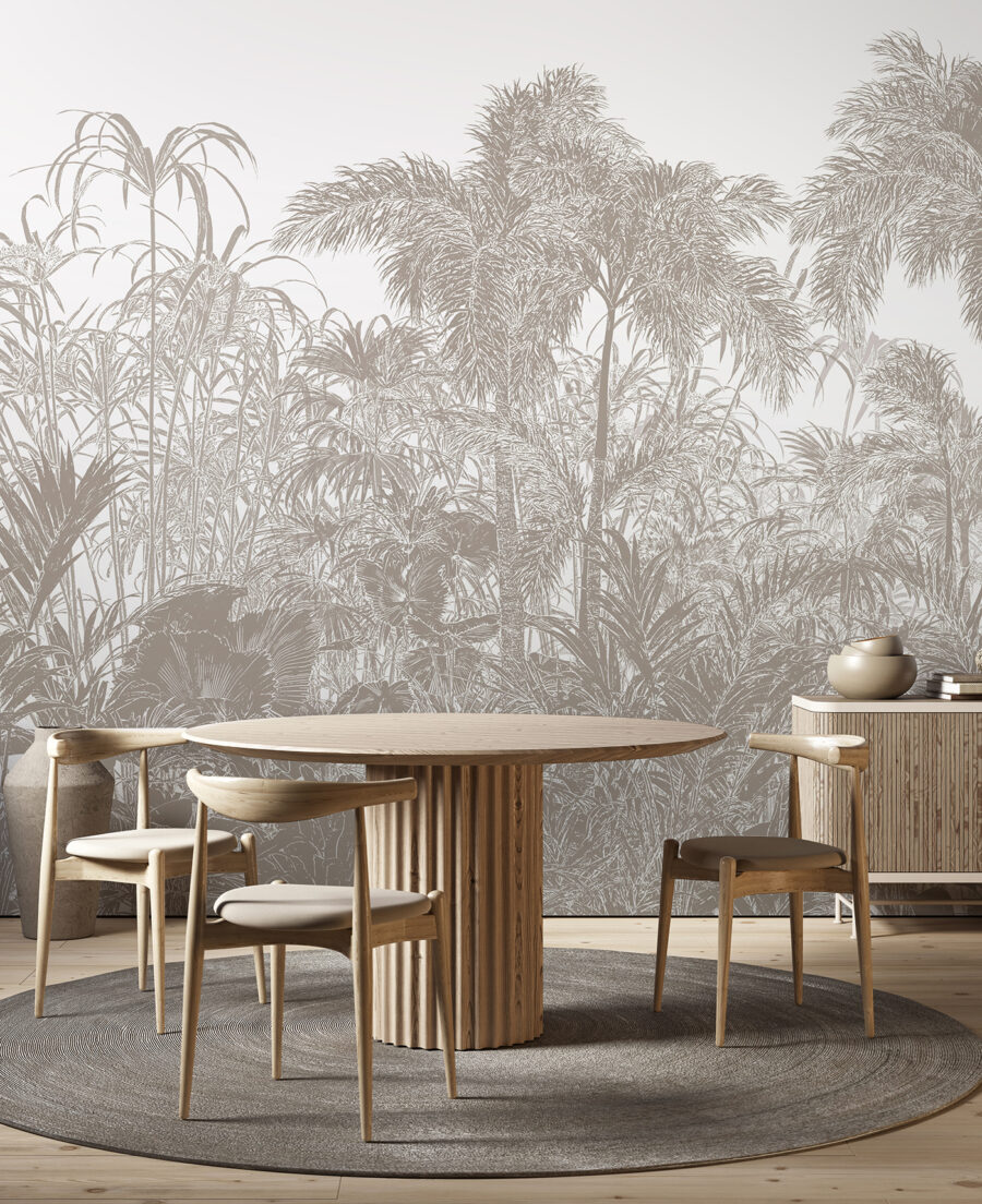 Rainforest in pale lines — interior 3
