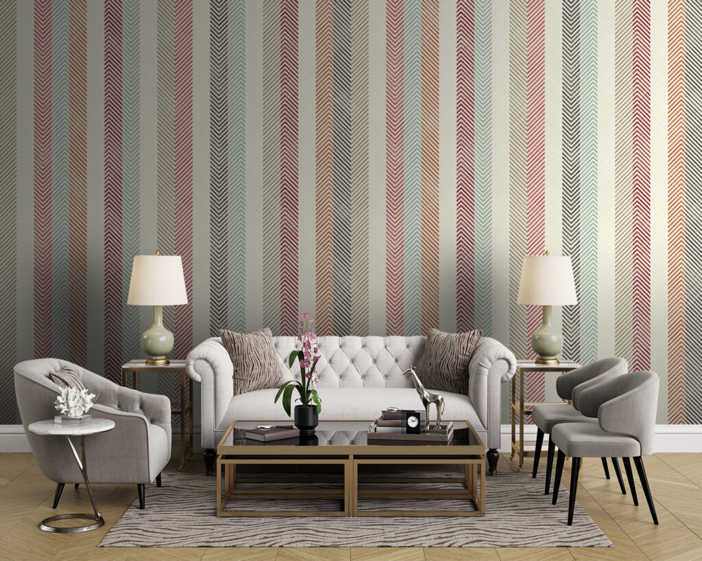 Watercolour Stripes — interior 3