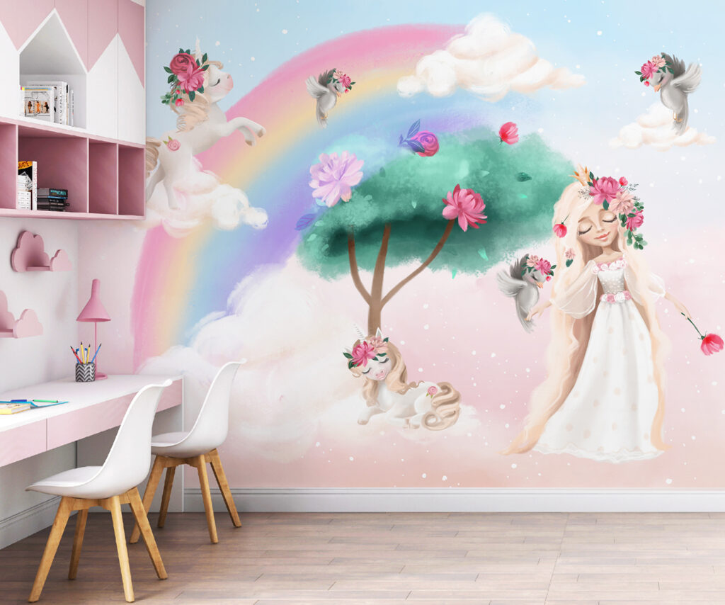 Princess and rainbow tree — interior 2