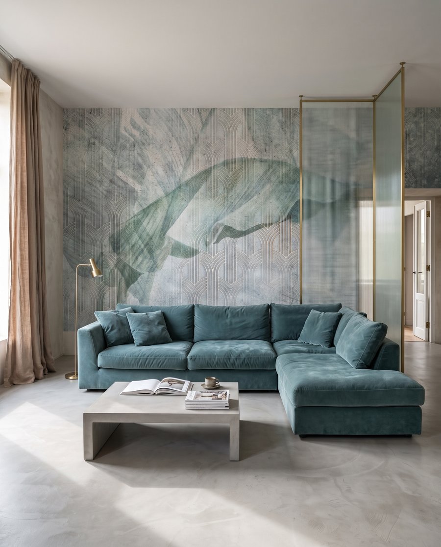 Leaf Through Plaster in an interior