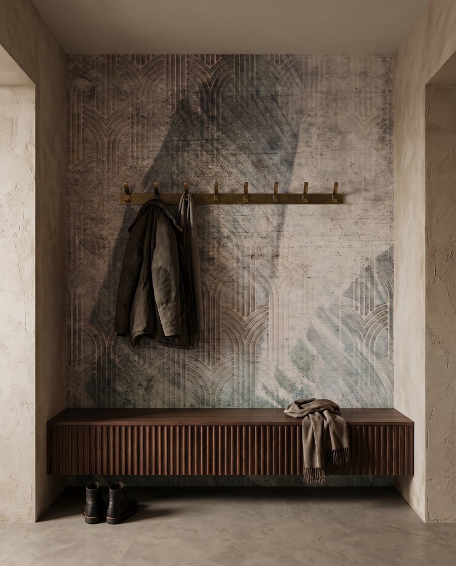 Leaf Through Plaster in an interior