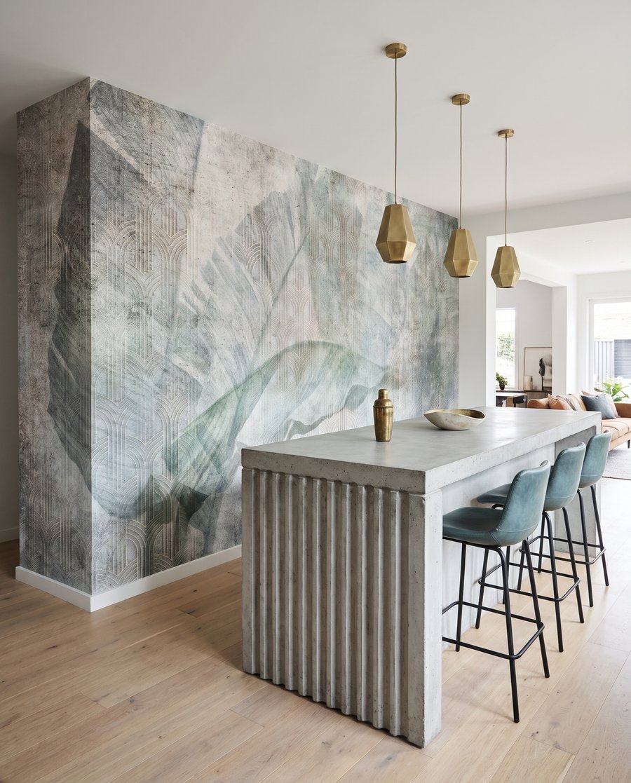 Leaf Through Plaster in an interior