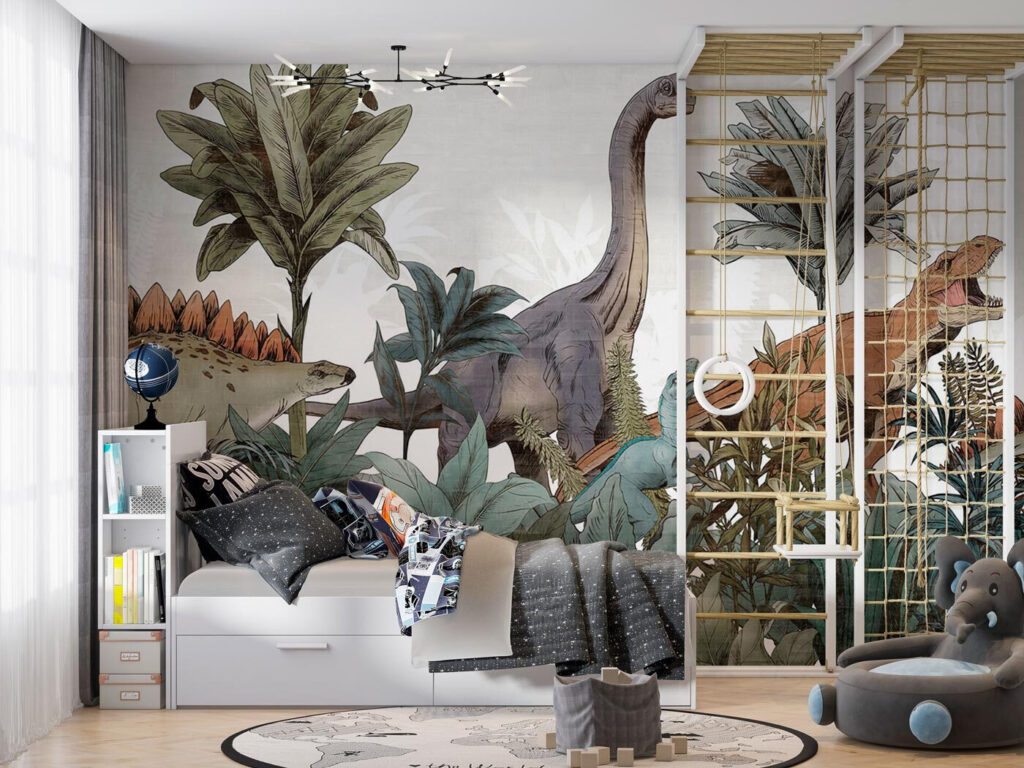 Dinosaurs among palms — interior 1
