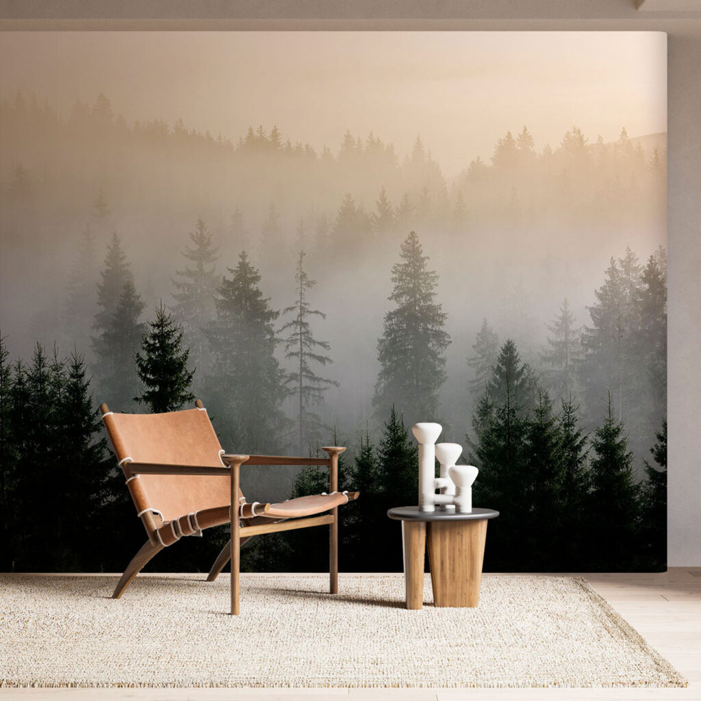 Forest at Dawn in an interior