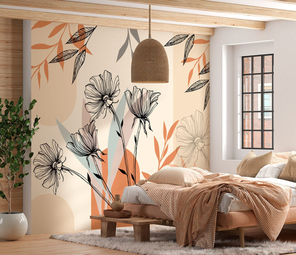 Flower lines, earthy shapes — interior 1