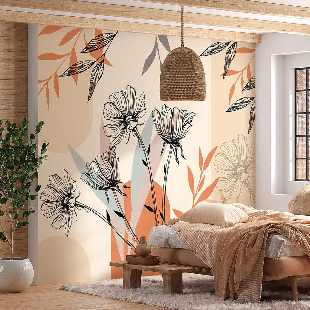 Flower lines, earthy shapes — interior 4