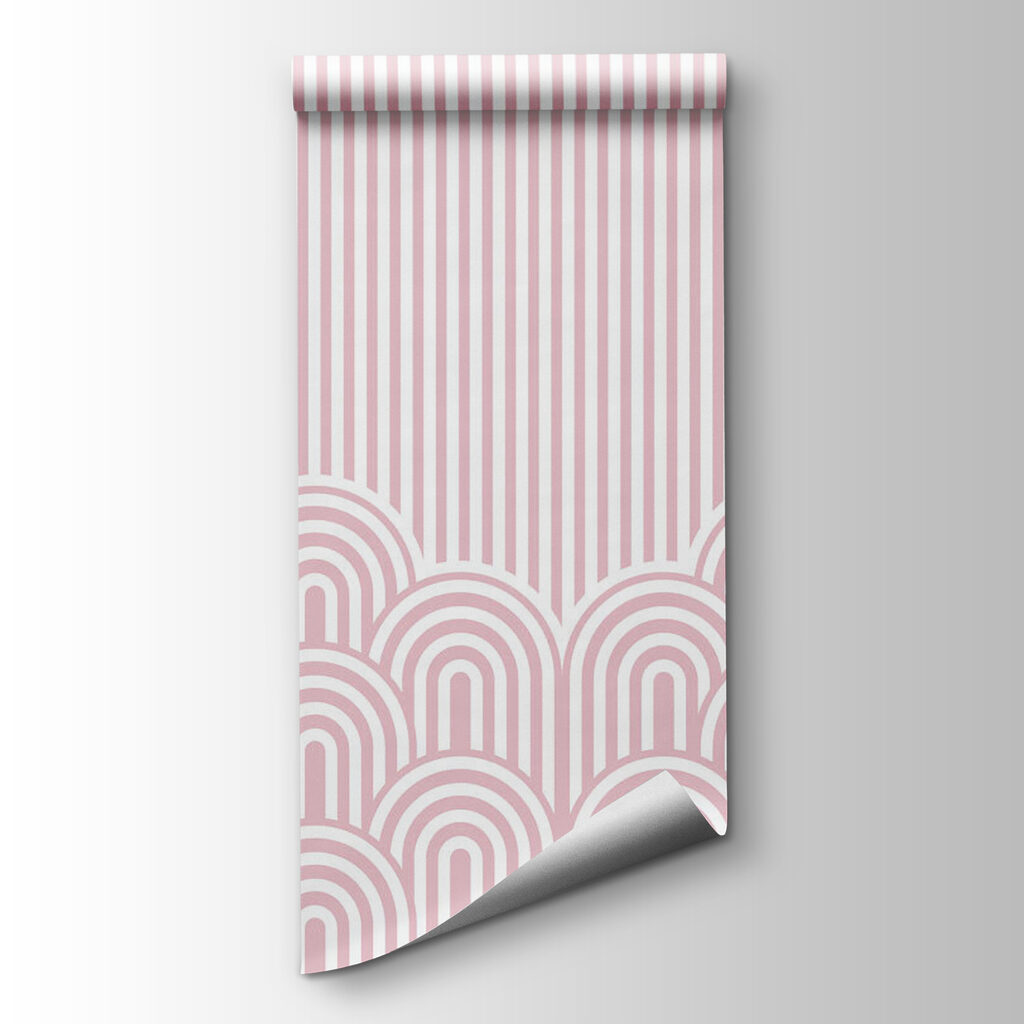 Pink stripes above arches — product view