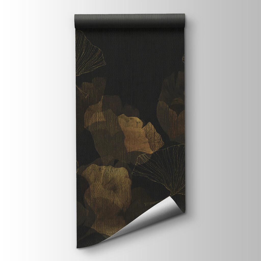Gold leaves in darkness — product view