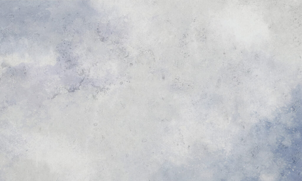 Light blue paint mist — full design