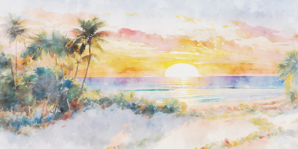 Island Evening — full design