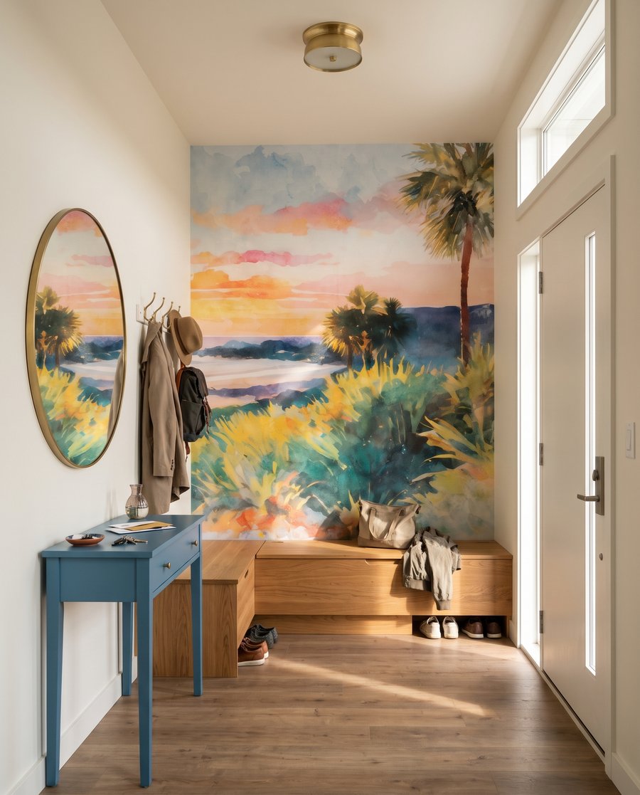 Beach House Evening in an interior