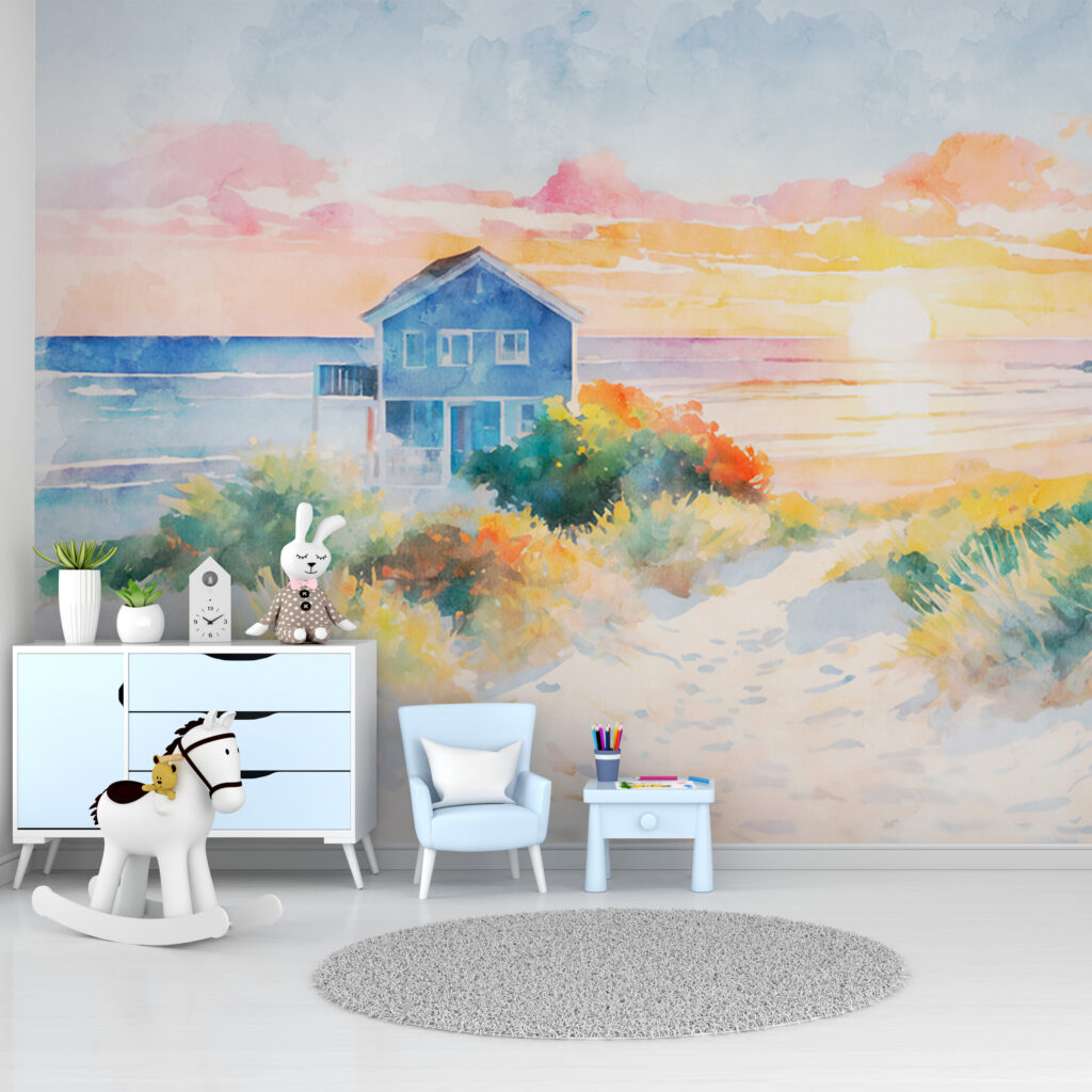 Beach House Evening in an interior