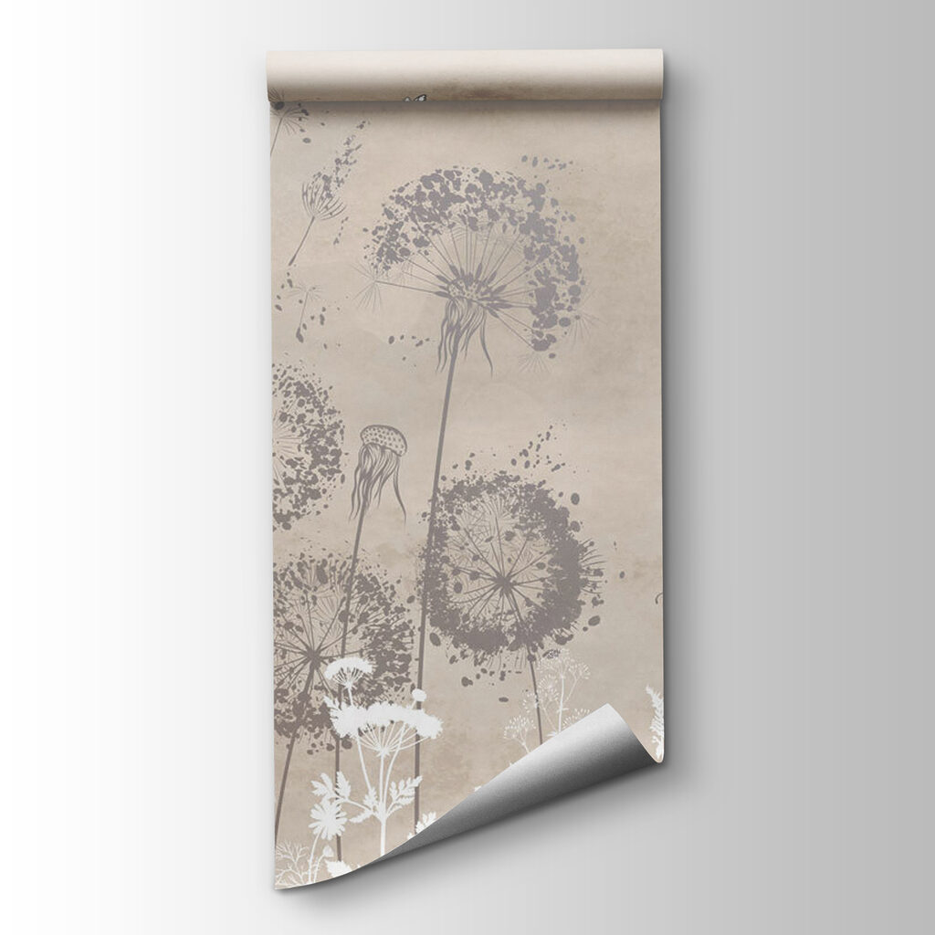 White flowers and butterflies — product view