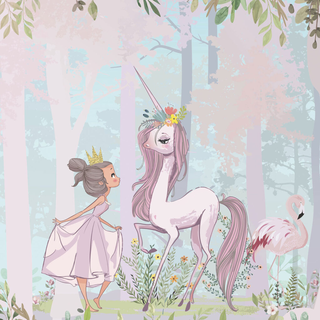 Princess and her unicorn — full design