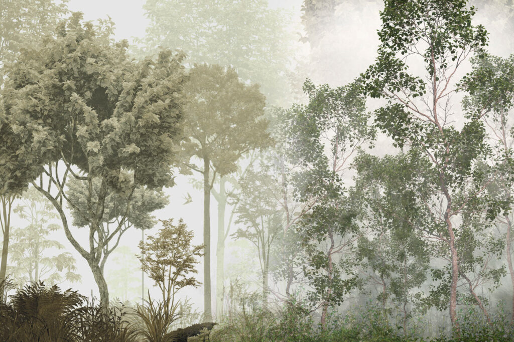 Green forest canopy — full design