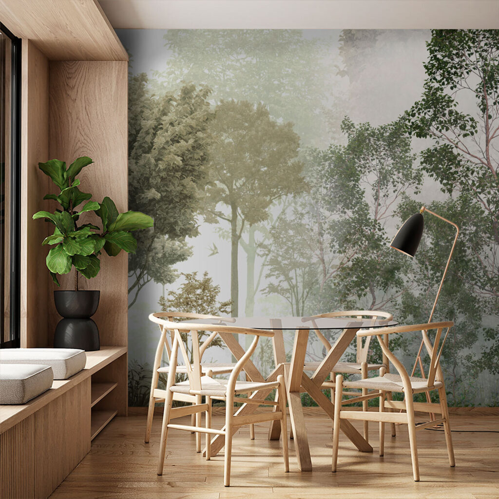 Green forest canopy — interior 1