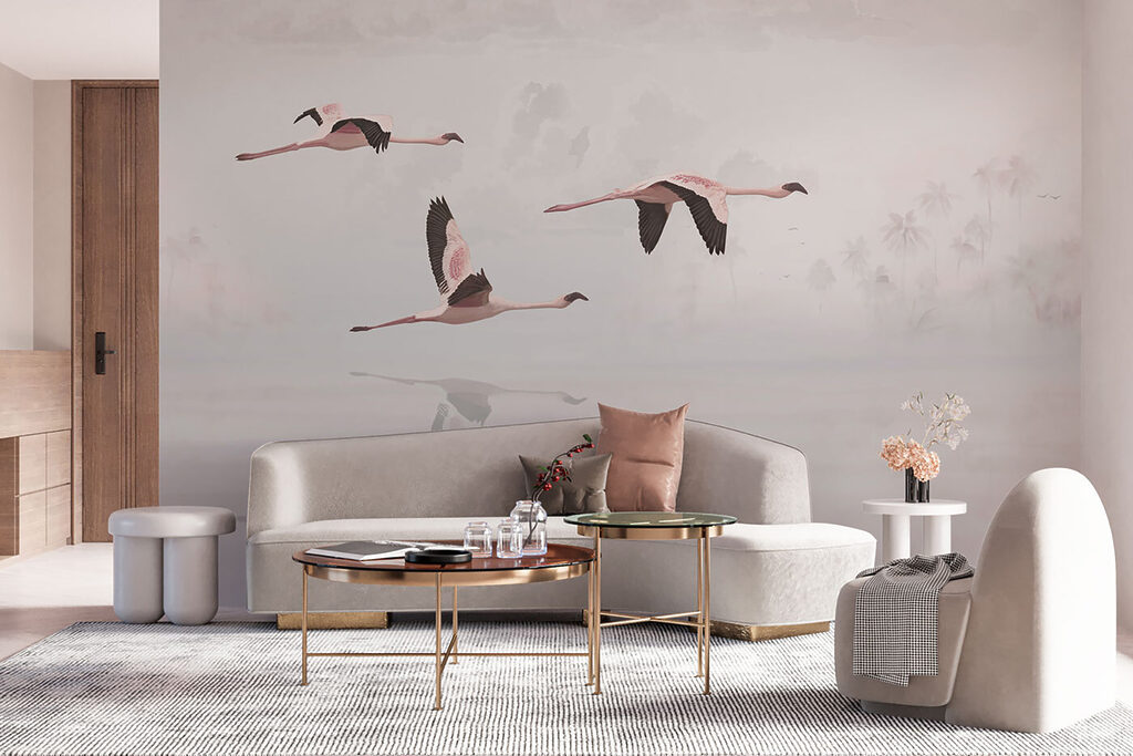 Birds over pale water — interior 4