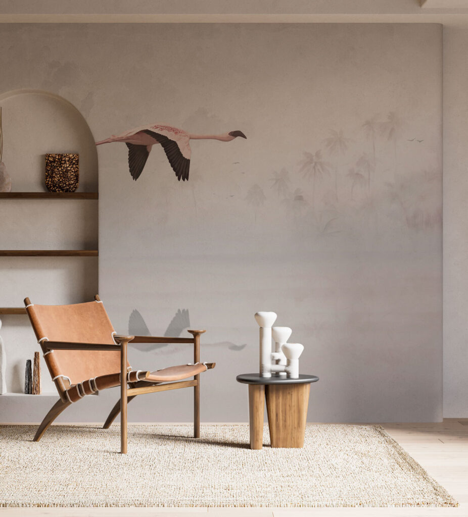 Birds over pale water — interior 3