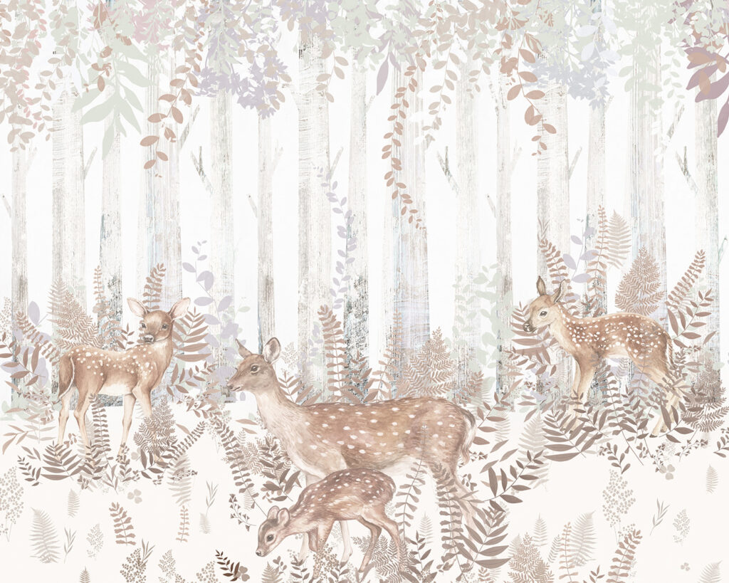 Deer in the Clearing — full design