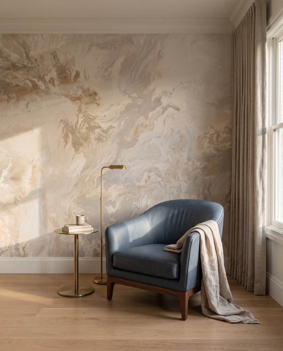 Earth in Swirls in an interior