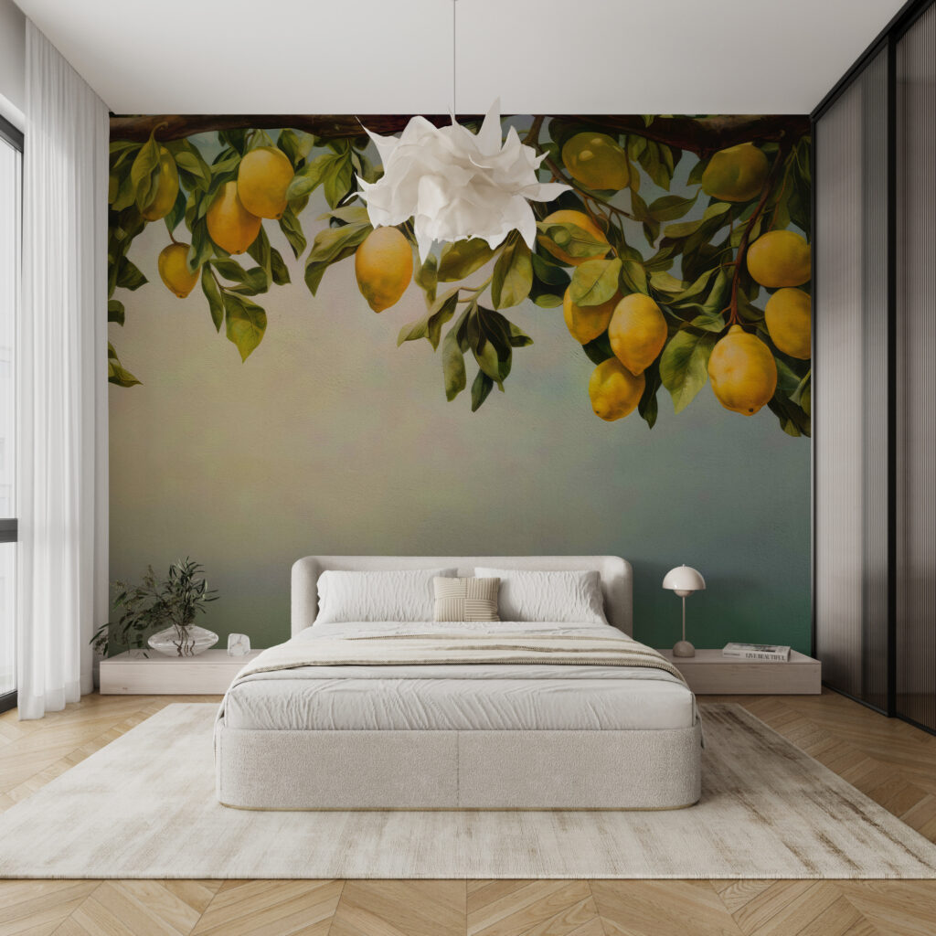 Lemons above paint mist — interior 2