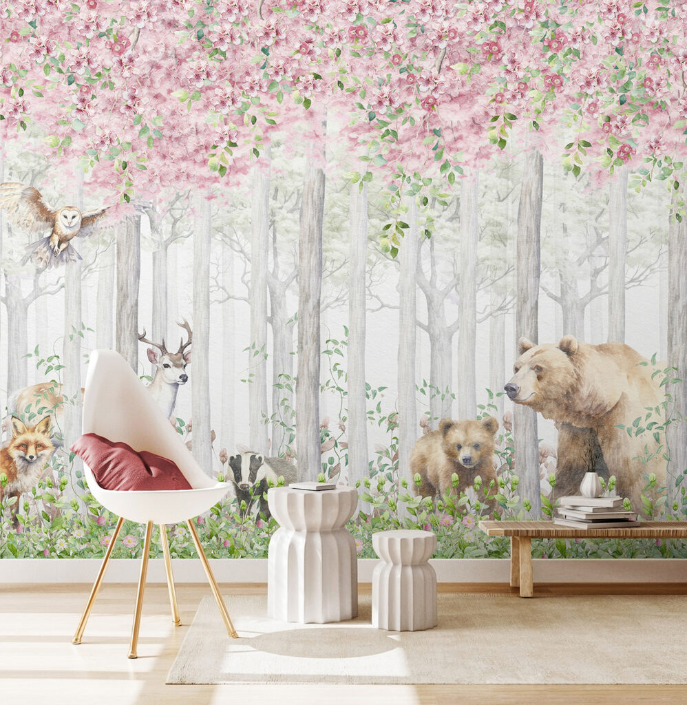 Woodland Companions in an interior