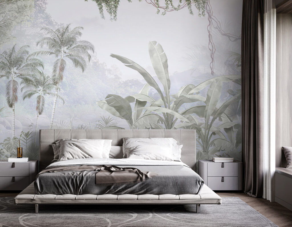 Pale tropical leaves — interior 2