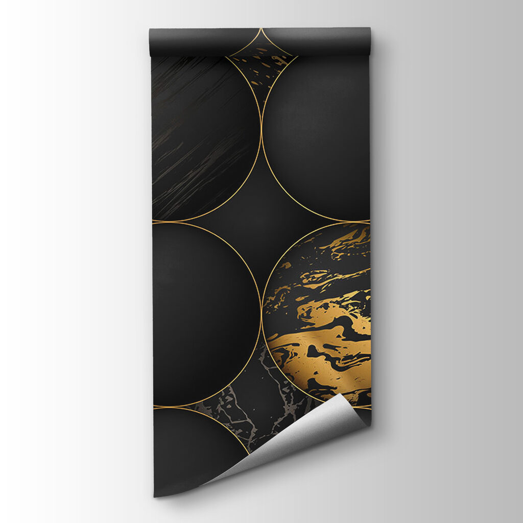 Dark circles, gold veins — product view