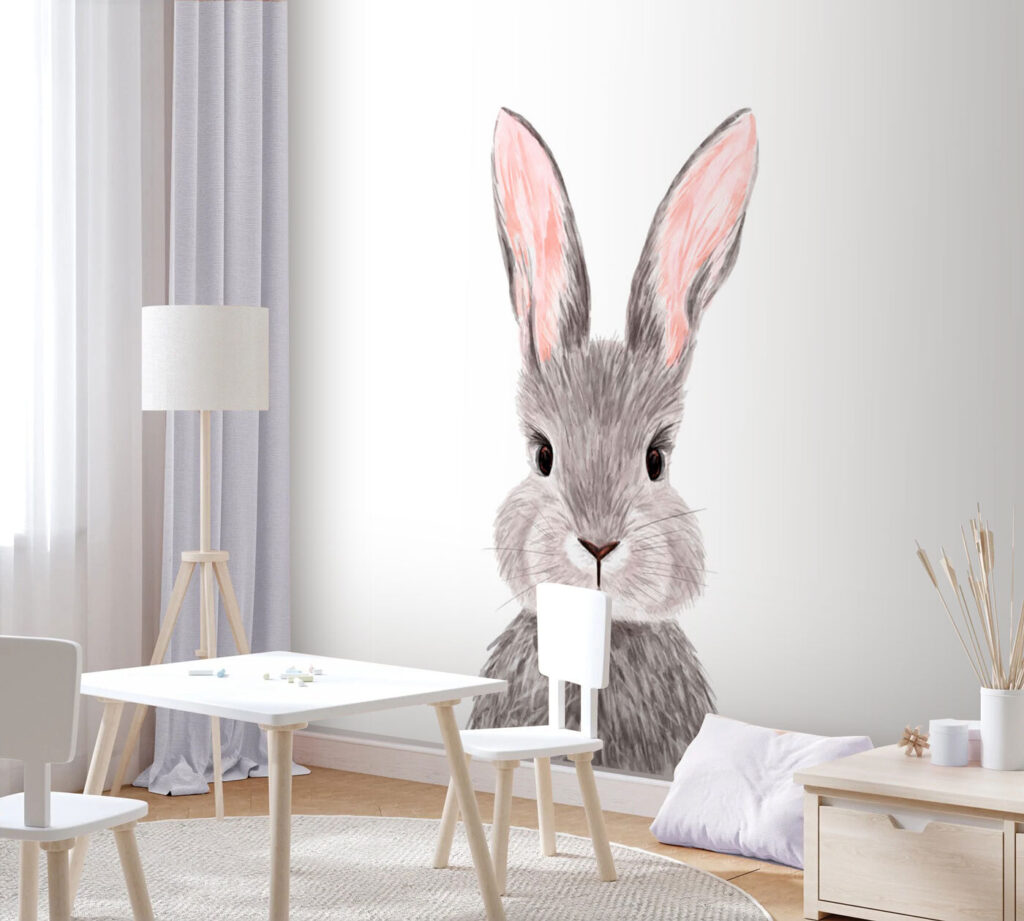 Bunny with pink ears — interior 2