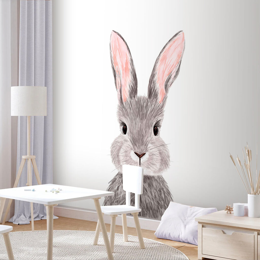 Bunny with pink ears — interior 4