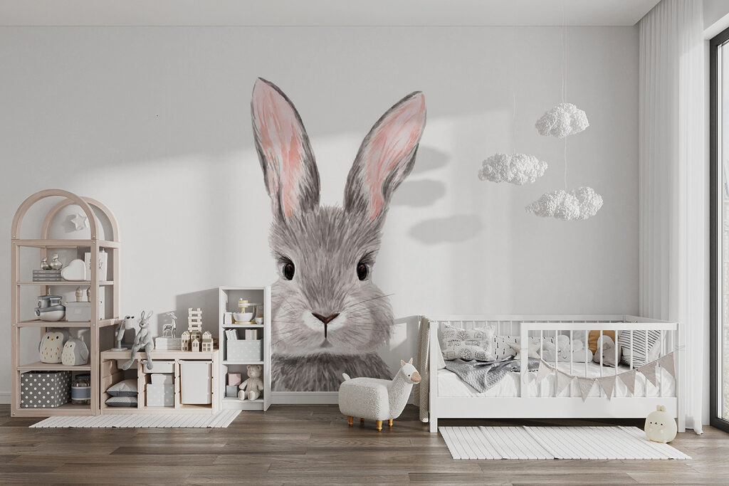 Bunny with pink ears — interior 5