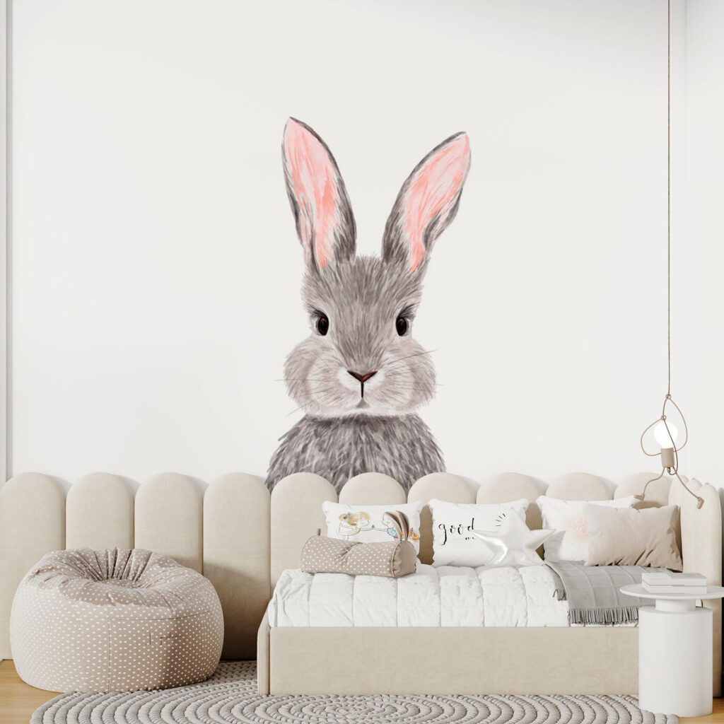 Bunny with pink ears — interior 3