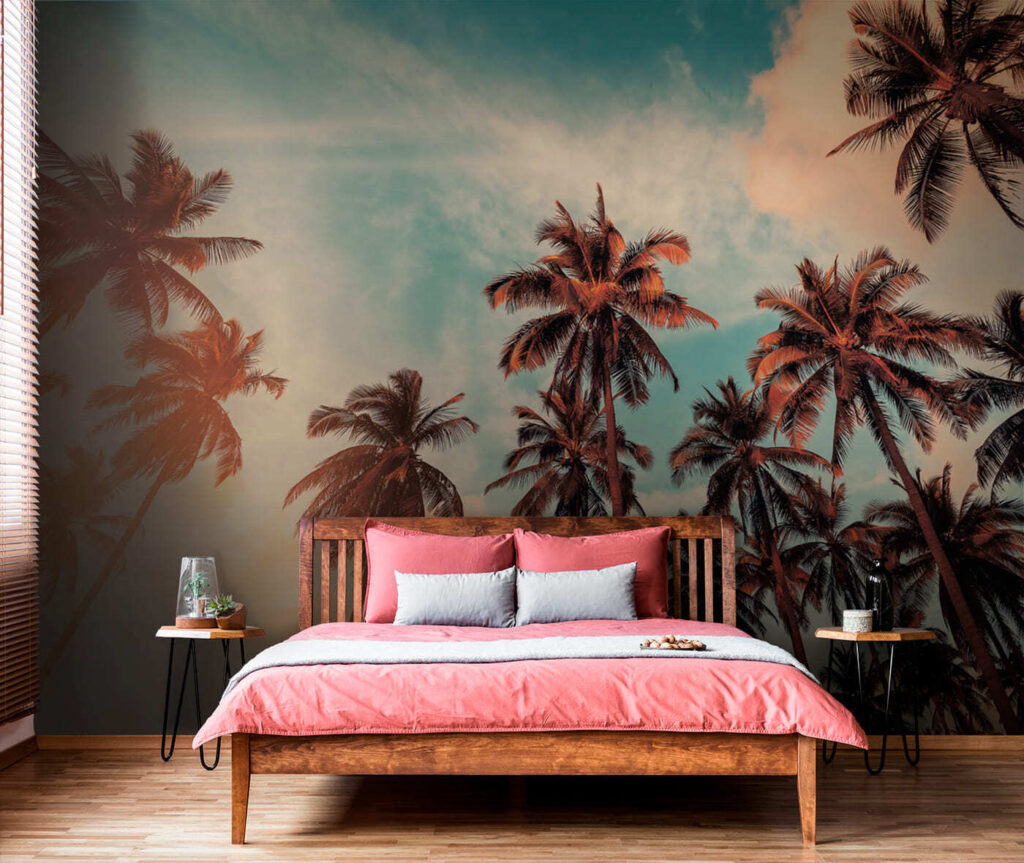 Palms against evening sky — interior 1
