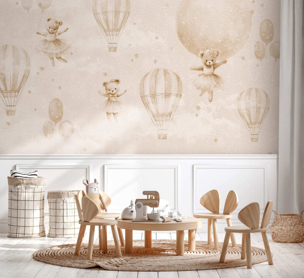 Teddy Balloon Trip in an interior