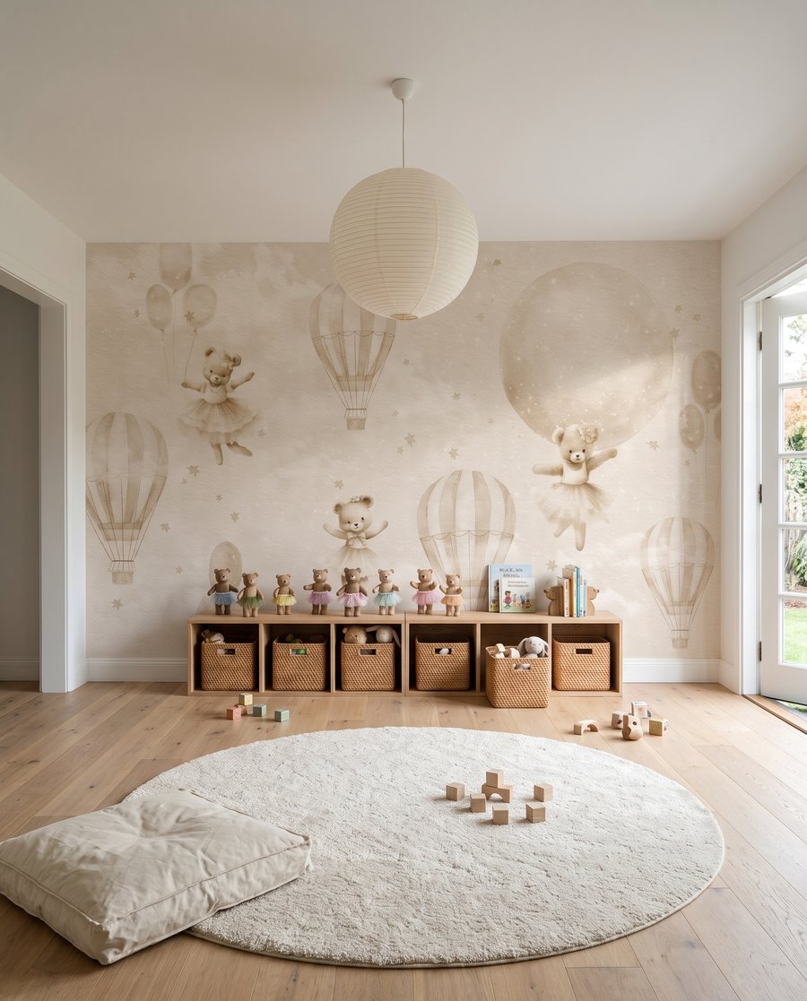 Teddy Balloon Trip in an interior