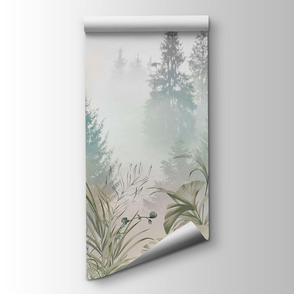 Pines behind soft grasses — product view