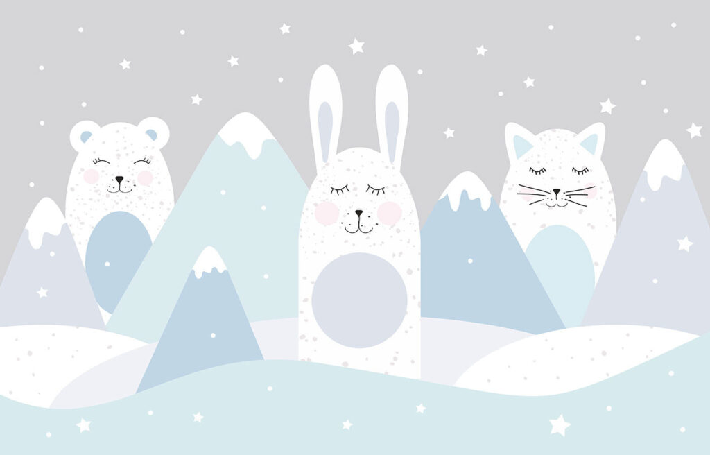 Snowy Animal Friends — full design