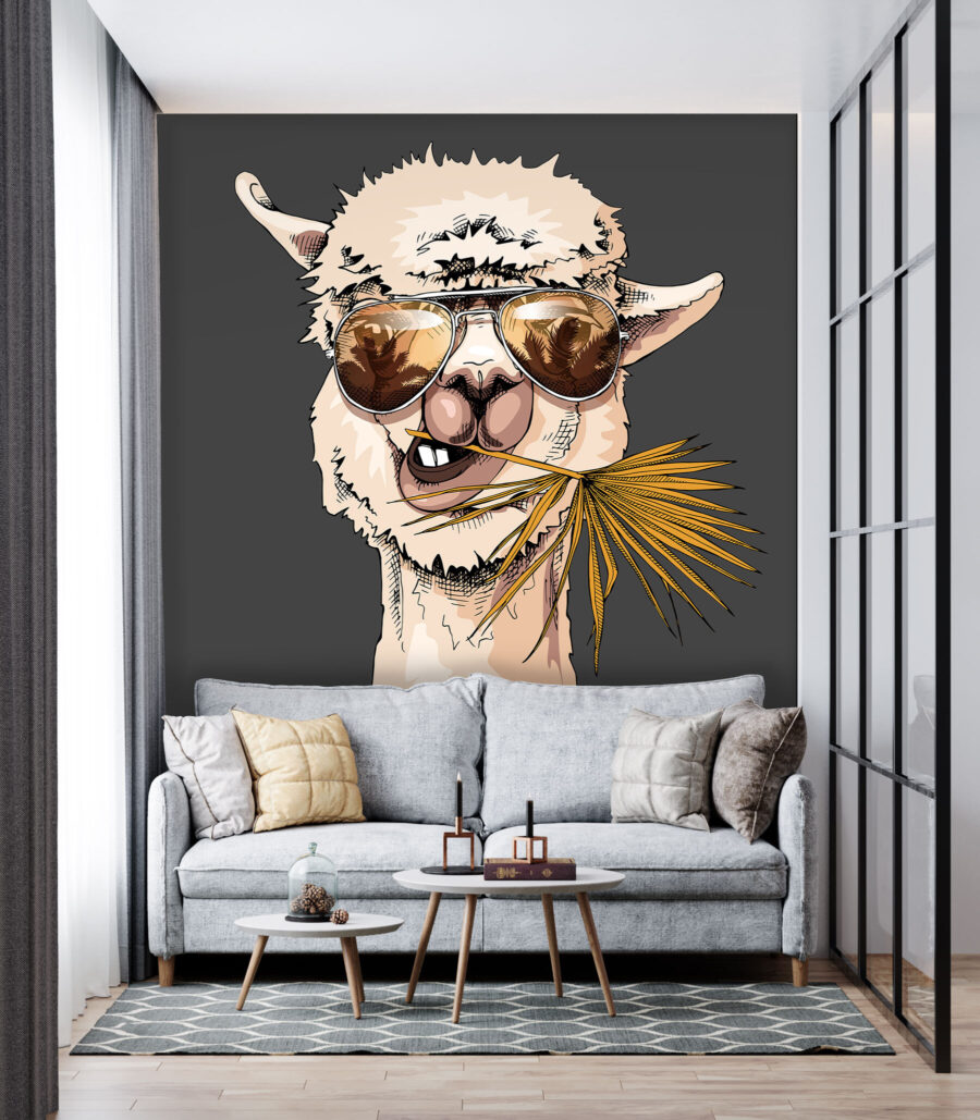 Llama in Shades — interior 2