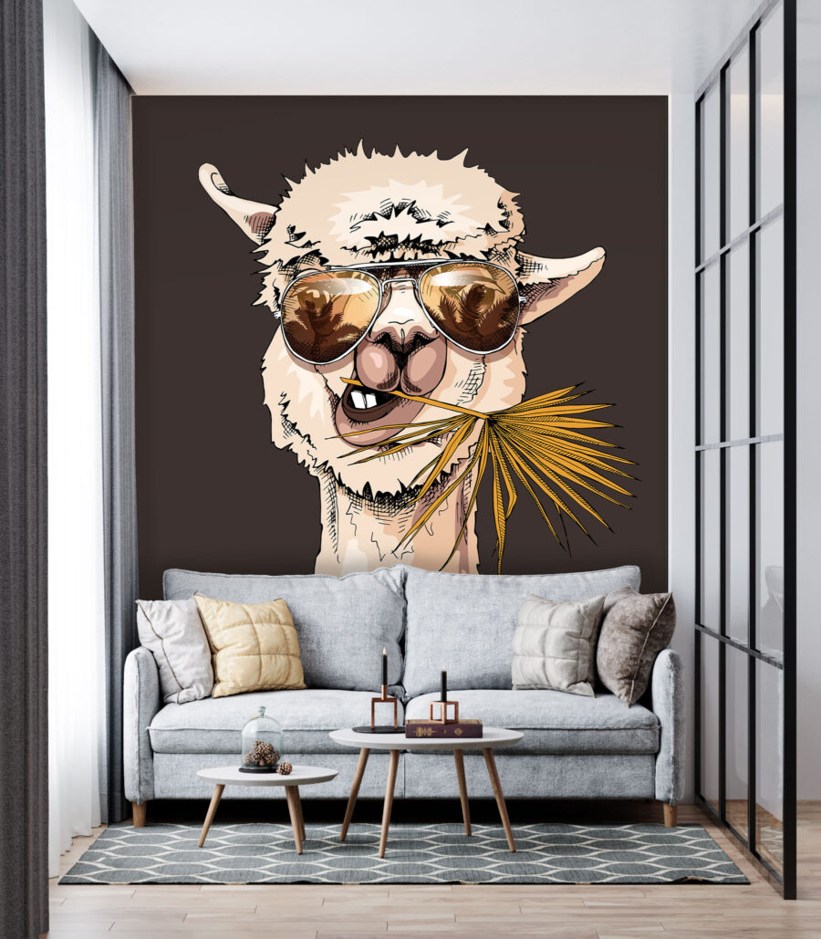 Llama in Shades — interior 2