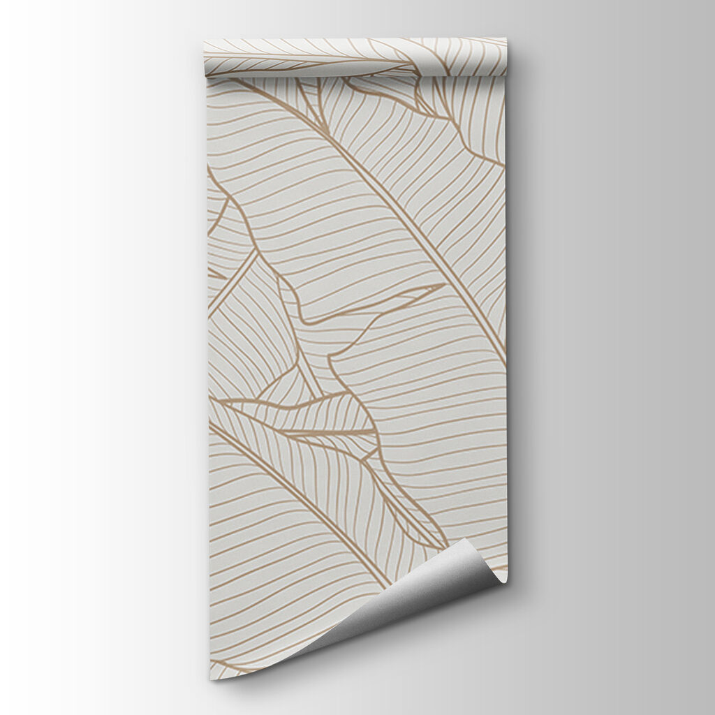 Sandy leaf line drawing — product view